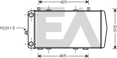 EACLIMA 31R61003 - Radiator, mühərrikin soyudulması furqanavto.az