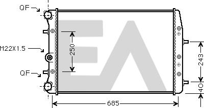 EACLIMA 31R61010 - Radiator, mühərrikin soyudulması furqanavto.az