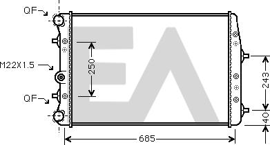 EACLIMA 31R61011 - Radiator, mühərrikin soyudulması furqanavto.az