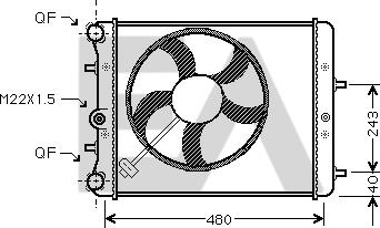 EACLIMA 31R61012 - Radiator, mühərrikin soyudulması furqanavto.az