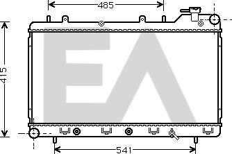 EACLIMA 31R68009 - Radiator, mühərrikin soyudulması furqanavto.az