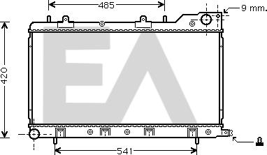 EACLIMA 31R68023 - Radiator, mühərrikin soyudulması furqanavto.az