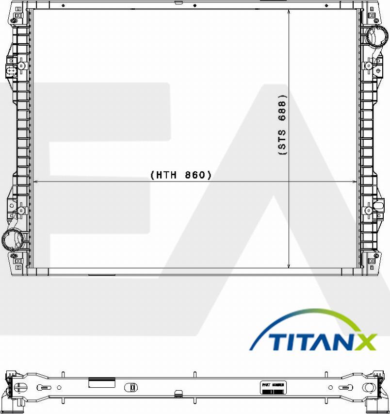 EACLIMA 31R63016T - Radiator, mühərrikin soyudulması furqanavto.az