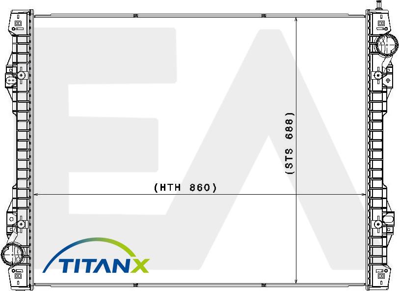 EACLIMA 31R63011T - Radiator, mühərrikin soyudulması furqanavto.az