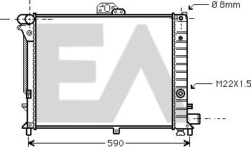 EACLIMA 31R62004 - Radiator, mühərrikin soyudulması furqanavto.az