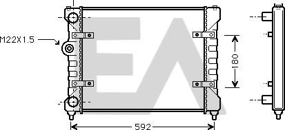 EACLIMA 31R67005 - Radiator, mühərrikin soyudulması furqanavto.az