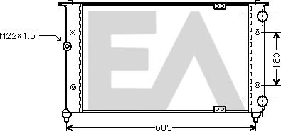 EACLIMA 31R67003 - Radiator, mühərrikin soyudulması furqanavto.az