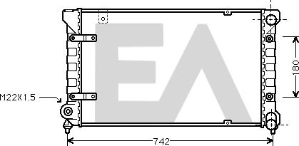 EACLIMA 31R67010 - Radiator, mühərrikin soyudulması furqanavto.az