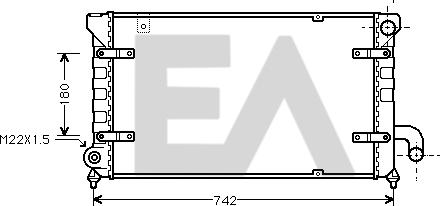 EACLIMA 31R67013 - Radiator, mühərrikin soyudulması furqanavto.az