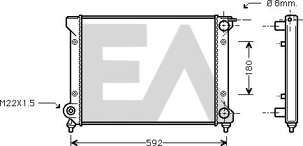 EACLIMA 31R67012 - Radiator, mühərrikin soyudulması furqanavto.az