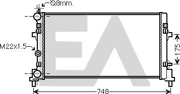 EACLIMA 31R67017 - Radiator, mühərrikin soyudulması furqanavto.az
