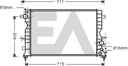 EACLIMA 31R05044 - Radiator, mühərrikin soyudulması furqanavto.az