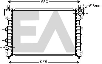 EACLIMA 31R05046 - Radiator, mühərrikin soyudulması furqanavto.az