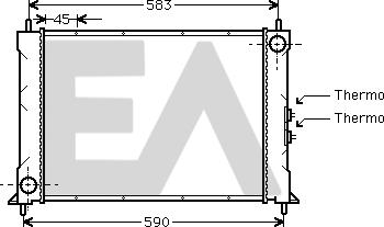 EACLIMA 31R05010 - Radiator, mühərrikin soyudulması furqanavto.az