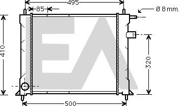 EACLIMA 31R05020 - Radiator, mühərrikin soyudulması furqanavto.az