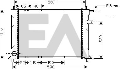 EACLIMA 31R05021 - Radiator, mühərrikin soyudulması furqanavto.az