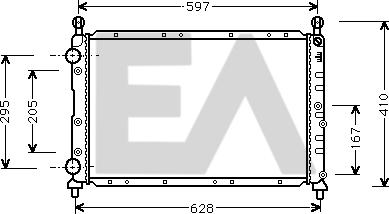 EACLIMA 31R03017 - Radiator, mühərrikin soyudulması furqanavto.az