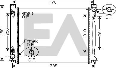 EACLIMA 31R02095 - Radiator, mühərrikin soyudulması furqanavto.az