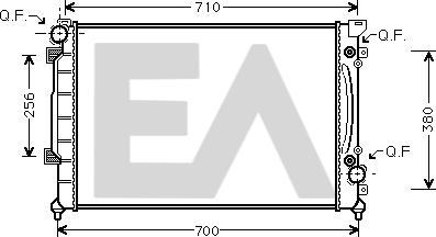 EACLIMA 31R02090 - Radiator, mühərrikin soyudulması furqanavto.az