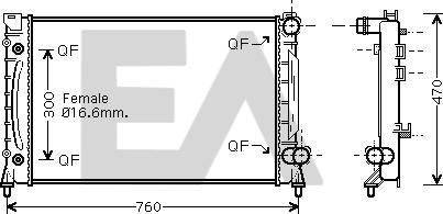 EACLIMA 31R02091 - Radiator, mühərrikin soyudulması furqanavto.az