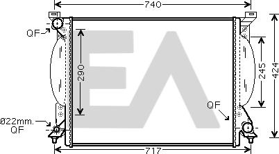 EACLIMA 31R02040 - Radiator, mühərrikin soyudulması furqanavto.az