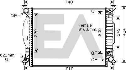 EACLIMA 31R02041 - Radiator, mühərrikin soyudulması furqanavto.az