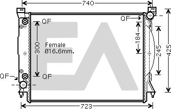 EACLIMA 31R02054 - Radiator, mühərrikin soyudulması furqanavto.az