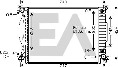 EACLIMA 31R02051 - Radiator, mühərrikin soyudulması furqanavto.az