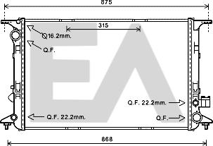 EACLIMA 31R02060 - Radiator, mühərrikin soyudulması furqanavto.az