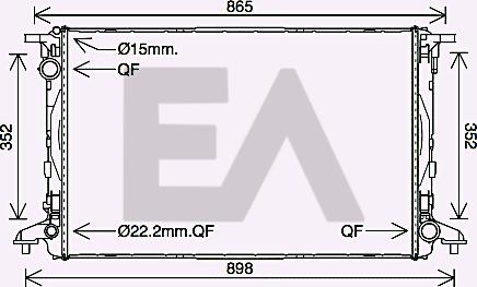 EACLIMA 31R02063 - Radiator, mühərrikin soyudulması furqanavto.az