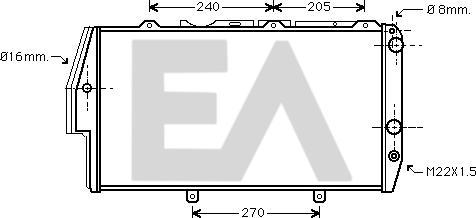 EACLIMA 31R02018 - Radiator, mühərrikin soyudulması furqanavto.az