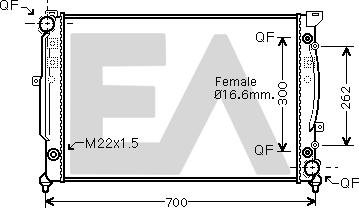 EACLIMA 31R02089 - Radiator, mühərrikin soyudulması furqanavto.az