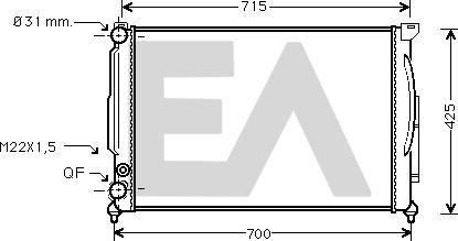 EACLIMA 31R02082 - Radiator, mühərrikin soyudulması furqanavto.az