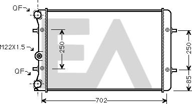 EACLIMA 31R02033 - Radiator, mühərrikin soyudulması furqanavto.az