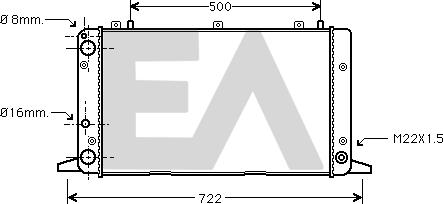 EACLIMA 31R02072 - Radiator, mühərrikin soyudulması furqanavto.az