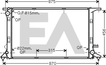 EACLIMA 31R02100 - Radiator, mühərrikin soyudulması furqanavto.az