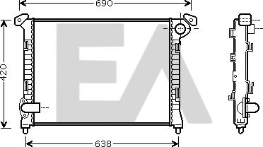 EACLIMA 31R07090 - Radiator, mühərrikin soyudulması furqanavto.az