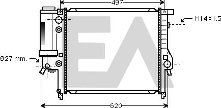 EACLIMA 31R07063 - Radiator, mühərrikin soyudulması furqanavto.az