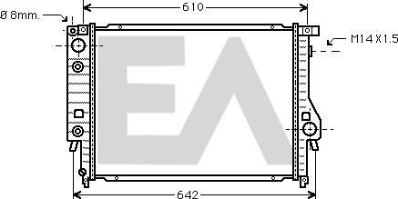 EACLIMA 31R07019 - Radiator, mühərrikin soyudulması furqanavto.az