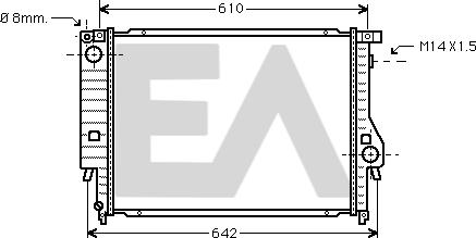 EACLIMA 31R07018 - Radiator, mühərrikin soyudulması furqanavto.az
