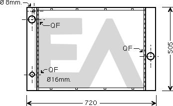 EACLIMA 31R07084 - Radiator, mühərrikin soyudulması furqanavto.az