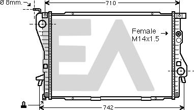 EACLIMA 31R07082 - Radiator, mühərrikin soyudulması furqanavto.az