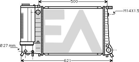 EACLIMA 31R07032 - Radiator, mühərrikin soyudulması furqanavto.az