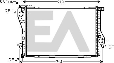 EACLIMA 31R07142 - Radiator, mühərrikin soyudulması furqanavto.az