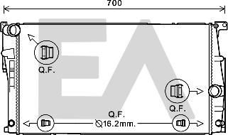 EACLIMA 31R07109 - Radiator, mühərrikin soyudulması furqanavto.az