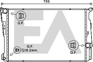 EACLIMA 31R07116 - Radiator, mühərrikin soyudulması furqanavto.az