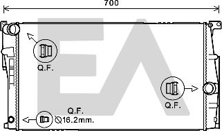 EACLIMA 31R07112 - Radiator, mühərrikin soyudulması furqanavto.az