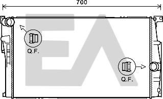 EACLIMA 31R07113 - Radiator, mühərrikin soyudulması furqanavto.az