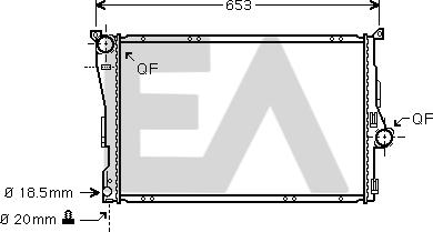 EACLIMA 31R07133 - Radiator, mühərrikin soyudulması furqanavto.az