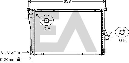 EACLIMA 31R07126 - Radiator, mühərrikin soyudulması furqanavto.az